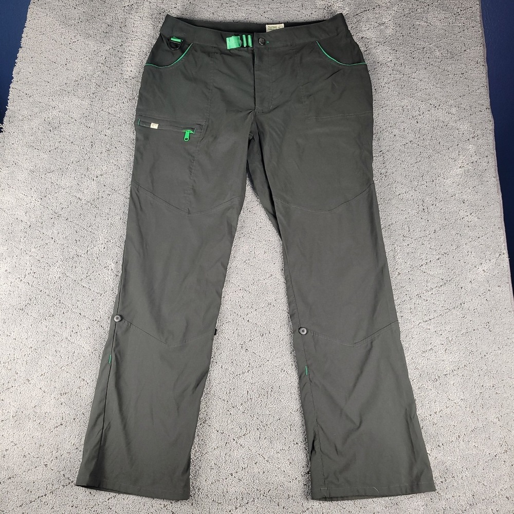 Alpine Parrot Pants Womens 18 Black Plus Size River Fit Relaxed Straight Hiking